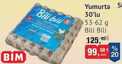 BİLİ BİLİ YUMURTA 30'LU 53-62 G